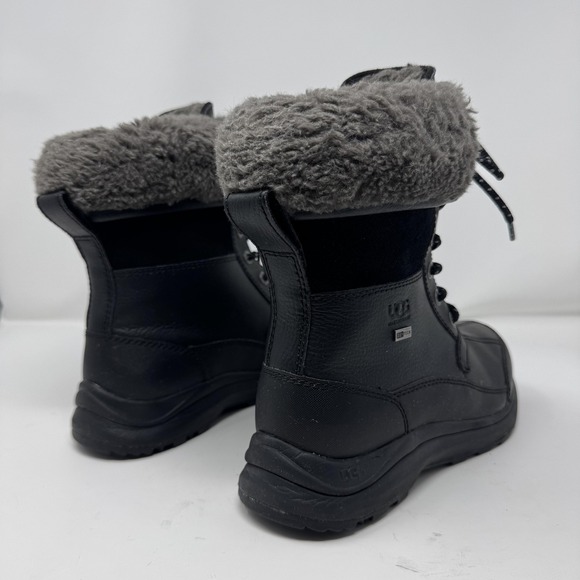 UGG Adirondack III Women's Black Waterproof Winter Snow Boots Size 7.5 Shearling - Picture 4 of 12